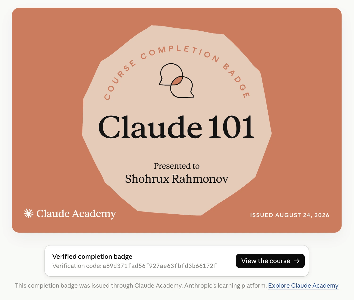 Claude 101